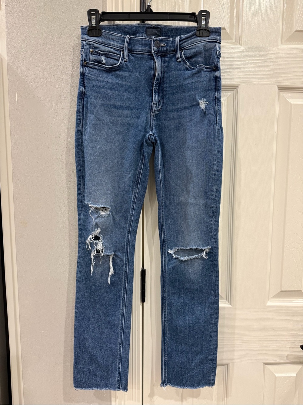 Mother Jeans the Mid Rise Dazzler Ankle Fray jeans Sz 26